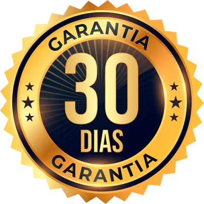 Selo de garantia incondicional de 30 dias.